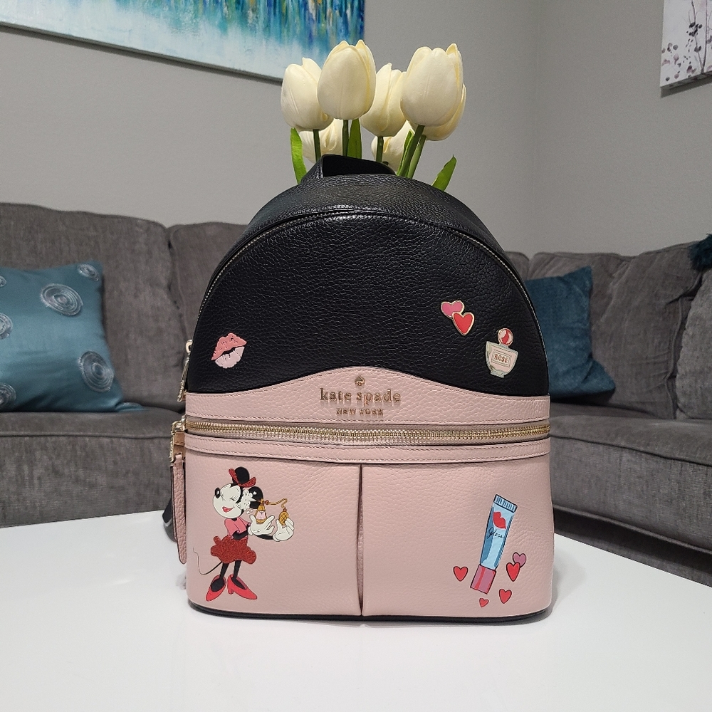 Kate Spade Disney Minnie Mouse Backpack - Like New - Picture 5 of 16